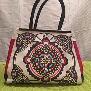 Big Buddha tribal red/black/white RARE Dahlia Bag